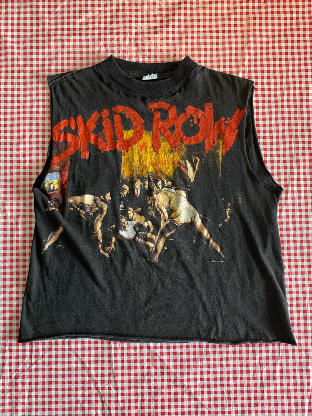 Vintage 1991 Skid Row Slave to the Grind Shirt